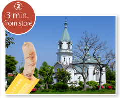 Hakodate Russian Orthodox Church/3 min. from store